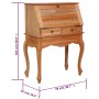 Escritorio secreter de madera maciza de caoba 78x42x103 cm de , Escritorios - Ref: Foro24-283842, Precio: 355,61 €, Descuento: %
