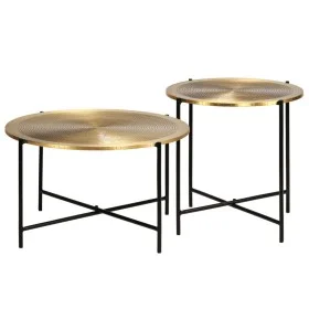 Tischset mit Messing-MDF-Abdeckung, 2 Stück. von vidaXL, Seitentische - Ref: Foro24-246285, Preis: 185,11 €, Rabatt: %