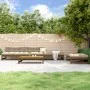 Juego de sofás de jardín 5 pzas madera maciza pino marrón miel de , Conjuntos de jardín - Ref: Foro24-3186602, Precio: 480,66...