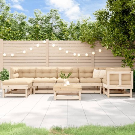 Juego de muebles de jardín 8 piezas madera maciza de pino de , Conjuntos de jardín - Ref: Foro24-3186277, Precio: 376,50 €, D...