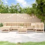 Juego de muebles de jardín 8 piezas madera maciza de pino de , Conjuntos de jardín - Ref: Foro24-3186277, Precio: 376,50 €, D...