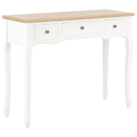 Mesa consola tocador con 3 cajones blancos de vidaXL, Mesas auxiliares - Ref: Foro24-280044, Precio: 166,58 €, Descuento: %
