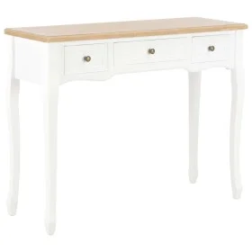 Mesa consola tocador con 3 cajones blancos de vidaXL, Mesas auxiliares - Ref: Foro24-280044, Precio: 169,63 €, Descuento: %
