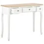 Console table with 3 white drawers by vidaXL, Side tables - Ref: Foro24-280044, Price: 169,63 €, Discount: %