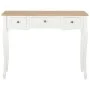 Console table with 3 white drawers by vidaXL, Side tables - Ref: Foro24-280044, Price: 169,63 €, Discount: %