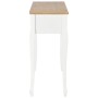 Mesa consola tocador con 3 cajones blancos de vidaXL, Mesas auxiliares - Ref: Foro24-280044, Precio: 166,58 €, Descuento: %