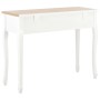 Mesa consola tocador con 3 cajones blancos de vidaXL, Mesas auxiliares - Ref: Foro24-280044, Precio: 166,58 €, Descuento: %