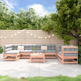 Juego de muebles de jardín 8 pzas madera maciza abeto Douglas de , Conjuntos de jardín - Ref: Foro24-3186457, Precio: 450,83 ...