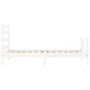 Estructura de cama con cabecero madera maciza blanco 100x200 cm de , Camas y somieres - Ref: Foro24-3192027, Precio: 130,43 €...