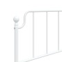 Estructura de cama de metal con cabecero blanco 75x190 cm de , Camas y somieres - Ref: Foro24-373926, Precio: 63,11 €, Descue...