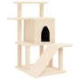Rascador para gatos con postes de sisal color crema 97 cm de , Mobiliario para gatos - Ref: Foro24-172097, Precio: 53,76 €, D...