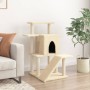 Rascador para gatos con postes de sisal color crema 97 cm de , Mobiliario para gatos - Ref: Foro24-172097, Precio: 53,76 €, D...