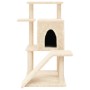 Rascador para gatos con postes de sisal color crema 97 cm de , Mobiliario para gatos - Ref: Foro24-172097, Precio: 53,76 €, D...
