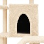 Rascador para gatos con postes de sisal color crema 97 cm de , Mobiliario para gatos - Ref: Foro24-172097, Precio: 53,76 €, D...
