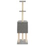 Rascador para gatos con postes de sisal gris claro 145 cm de , Mobiliario para gatos - Ref: Foro24-172095, Precio: 54,87 €, D...
