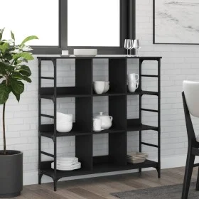 Black engineered wood sideboard 102x32x103.5 cm by , Sideboards - Ref: Foro24-837727, Price: 56,66 €, Discount: %