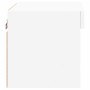 Mesita de noche de pared con luces LED blanco de , Muebles TV - Ref: Foro24-837113, Precio: 29,55 €, Descuento: %