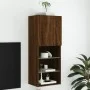 Mueble para TV con luces LED roble marrón 40,5x30x102 cm de , Muebles TV - Ref: Foro24-837063, Precio: 45,34 €, Descuento: %
