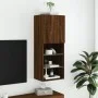 Mueble para TV con luces LED roble marrón 40,5x30x102 cm de , Muebles TV - Ref: Foro24-837063, Precio: 45,34 €, Descuento: %