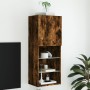 Mueble para TV con luces LED roble ahumado 40,5x30x102 cm de , Muebles TV - Ref: Foro24-837061, Precio: 63,84 €, Descuento: %