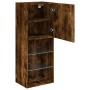 Mueble para TV con luces LED roble ahumado 40,5x30x102 cm de , Muebles TV - Ref: Foro24-837061, Precio: 63,84 €, Descuento: %