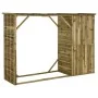 Caseta leña y herramientas jardín madera pino 253x80x170 cm de vidaXL, Cobertizos - Ref: Foro24-45137, Precio: 412,11 €, Desc...