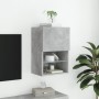Mueble para TV con luces LED gris hormigón 40,5x30x60 cm de , Muebles TV - Ref: Foro24-837035, Precio: 50,09 €, Descuento: %