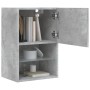 Mueble para TV con luces LED gris hormigón 40,5x30x60 cm de , Muebles TV - Ref: Foro24-837035, Precio: 50,09 €, Descuento: %