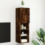 Mueble para TV con luces LED roble ahumado 30,5x30x102 cm de , Muebles TV - Ref: Foro24-837023, Precio: 57,02 €, Descuento: %