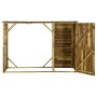 Caseta leña y herramientas jardín madera pino 253x80x170 cm de vidaXL, Cobertizos - Ref: Foro24-45137, Precio: 417,60 €, Desc...