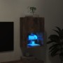 Mueble para TV con luces LED roble ahumado 40,5x30x60 cm de , Muebles TV - Ref: Foro24-837037, Precio: 42,00 €, Descuento: %