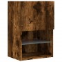 Mueble para TV con luces LED roble ahumado 40,5x30x60 cm de , Muebles TV - Ref: Foro24-837037, Precio: 42,00 €, Descuento: %