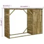 Caseta leña y herramientas jardín madera pino 253x80x170 cm de vidaXL, Cobertizos - Ref: Foro24-45137, Precio: 412,11 €, Desc...