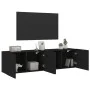 Muebles para TV de pared 2 unidades negro 80x30x41 cm de , Muebles TV - Ref: Foro24-836955, Precio: 112,40 €, Descuento: %