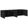 Muebles para TV de pared 2 unidades negro 80x30x41 cm de , Muebles TV - Ref: Foro24-836955, Precio: 112,40 €, Descuento: %
