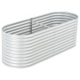 Arriate de acero galvanizado plateado 240x80x81 cm de vidaXL, Maceteros y jardineras - Ref: Foro24-45513, Precio: 151,59 €, D...