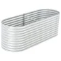 Arriate de acero galvanizado plateado 240x80x81 cm de vidaXL, Maceteros y jardineras - Ref: Foro24-45513, Precio: 147,63 €, D...