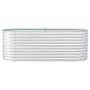 Arriate de acero galvanizado plateado 240x80x81 cm de vidaXL, Maceteros y jardineras - Ref: Foro24-45513, Precio: 151,59 €, D...