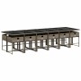 Set comedor de jardín con cojines 13 pzas ratán sintético gris en Conjuntos de jardín | Comprar online en Foru.es