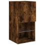 Mueble para TV con luces LED roble ahumado 30,5x30x60 cm de , Muebles TV - Ref: Foro24-836995, Precio: 39,23 €, Descuento: %