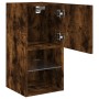 Mueble para TV con luces LED roble ahumado 30,5x30x60 cm de , Muebles TV - Ref: Foro24-836995, Precio: 39,23 €, Descuento: %