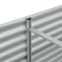 Arriate de acero galvanizado plateado 240x80x81 cm de vidaXL, Maceteros y jardineras - Ref: Foro24-45513, Precio: 151,59 €, D...