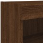 Mueble para TV con luces LED roble marrón 80x30x30 cm de , Muebles TV - Ref: Foro24-837153, Precio: 47,13 €, Descuento: %