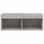 Mueble para TV con luces LED gris hormigón 80x30x30 cm de , Muebles TV - Ref: Foro24-837147, Precio: 41,97 €, Descuento: %