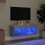 Mueble para TV con luces LED gris Sonoma 80x30x30 cm de , Muebles TV - Ref: Foro24-837151, Precio: 44,26 €, Descuento: %