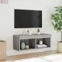 Mueble para TV con luces LED gris Sonoma 80x30x30 cm de , Muebles TV - Ref: Foro24-837151, Precio: 44,26 €, Descuento: %