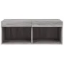 Mueble para TV con luces LED gris Sonoma 80x30x30 cm de , Muebles TV - Ref: Foro24-837151, Precio: 44,26 €, Descuento: %