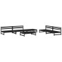 Juego muebles de jardín 6 piezas madera maciza pino negro de , Conjuntos de jardín - Ref: Foro24-3186617, Precio: 605,51 €, D...