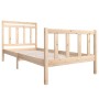 Estructura de cama madera maciza 100x200 cm de , Camas y somieres - Ref: Foro24-3100709, Precio: 113,26 €, Descuento: %