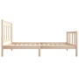 Estructura de cama madera maciza 100x200 cm de , Camas y somieres - Ref: Foro24-3100709, Precio: 113,26 €, Descuento: %